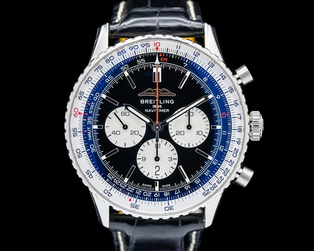Breitling Navitimer B01 Chronograph SS Black Dial