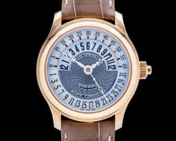 Triple Retrograde Calendar Hommage H40 5799 Blue MOP Dial