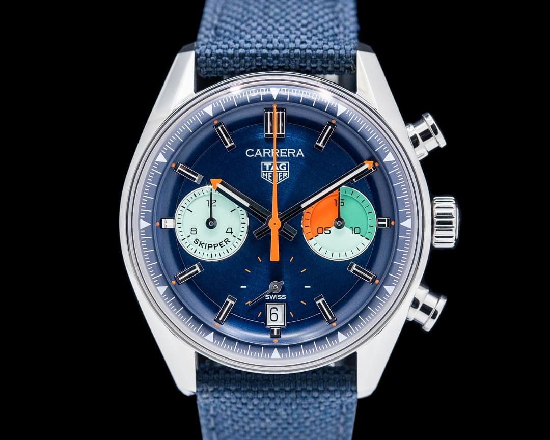 Heuer Carrera Skipper 39MM SS Blue Dial 2024