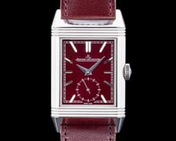 Reverso Tribute Small Seconds SS Burgundy Dial