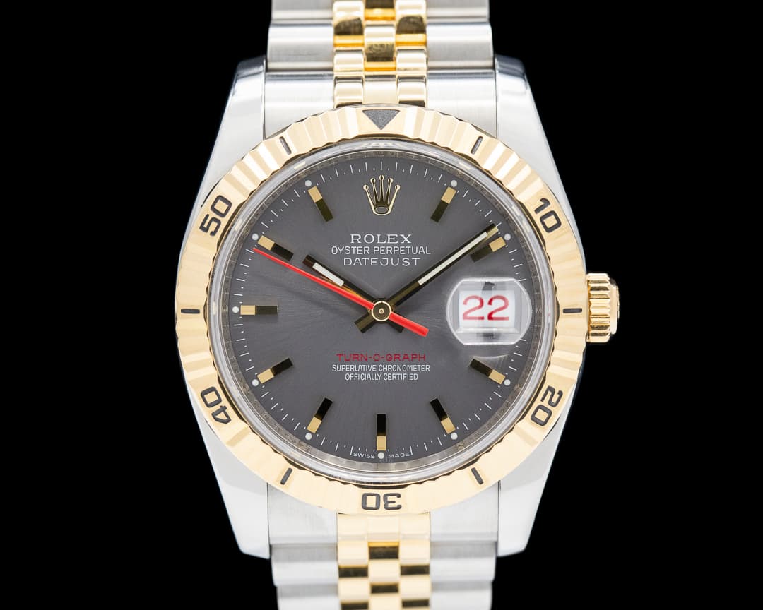Rolex Datejust Turn-O-Graph 18K Yellow Gold / SS Jubilee