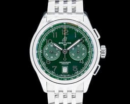 Premier B01 Chronograph Green Dial SS/SS