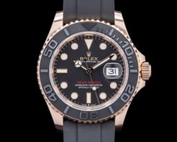 Yacht Master 126655 18K Rose Gold Black Dial