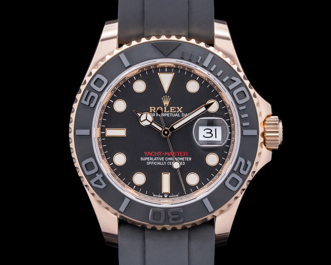 Rolex Yacht Master 126655 18K Rose Gold Black Dial