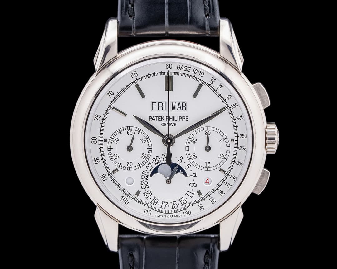 Patek Philippe Perpetual Calendar 5270G Chronograph 18K White Gold Silver Dial