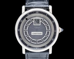 Rotonde Jump Hour 18K White Gold Gray Dial