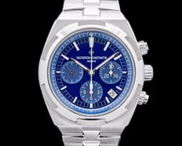 Overseas Chronograph 5500V Blue Dial SS