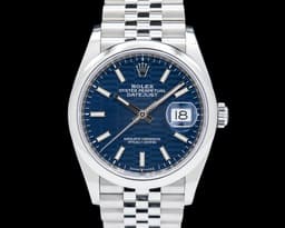 Datejust 126200 Blue Motif Dial / Jubilee Bracelet