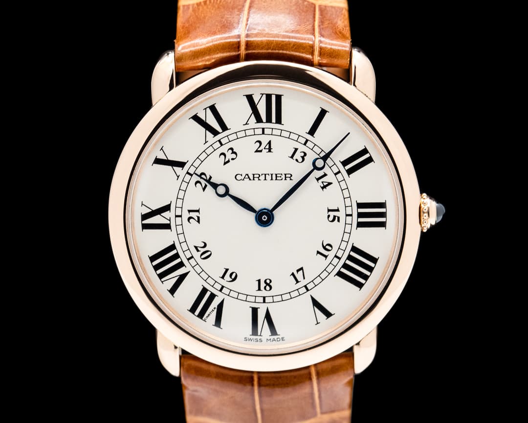 Cartier Ronde Louis Manual Wind 18K Rose Gold