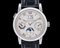 Langematik Perpetual 310.025 Platinum Silver Dial