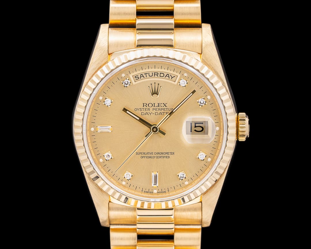 Rolex Oyster Perpetual 18238 Day Date President 18K Yellow Gold Diamonds