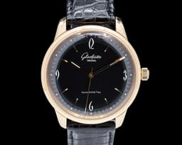 Senator Sixties 18K Rose Gold Black Dial