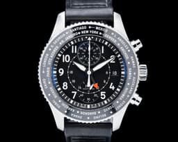 Pilots Watch Timezoner Chronograph SS Black Dial