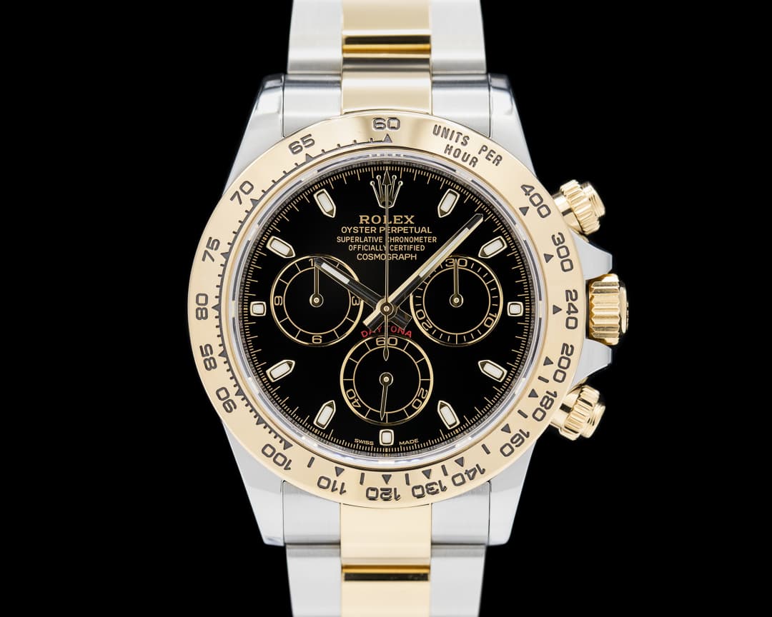 Rolex Daytona 116503 18K Yellow Gold / SS Black Dial