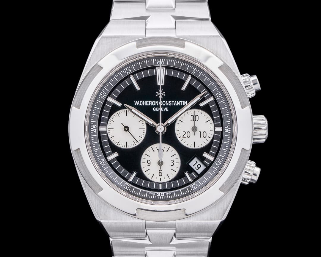 Vacheron Constantin Overseas 5500V/110A Chronograph Black Panda Dial SS