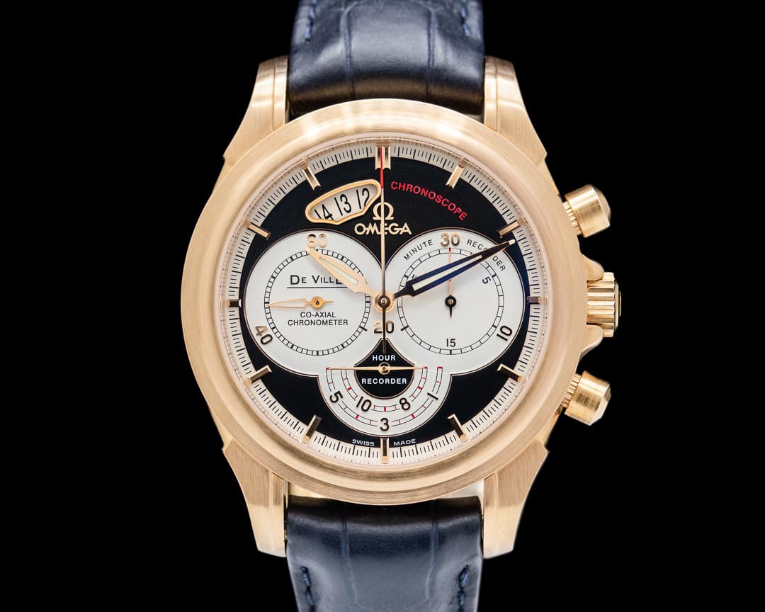 Omega De Ville Co-Axial Chronoscope 18K Rose Gold