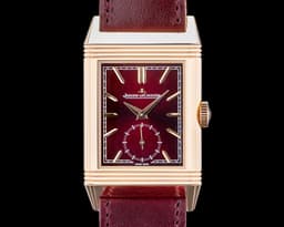 Reverso Tribute Small Seconds 18K Rose Gold / Burgundy Dial 2025
