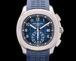 5968G Aquanaut Chronograph 18K White Gold Blue Dial 2024