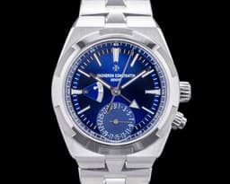 Overseas Dual Time SS Blue Dial