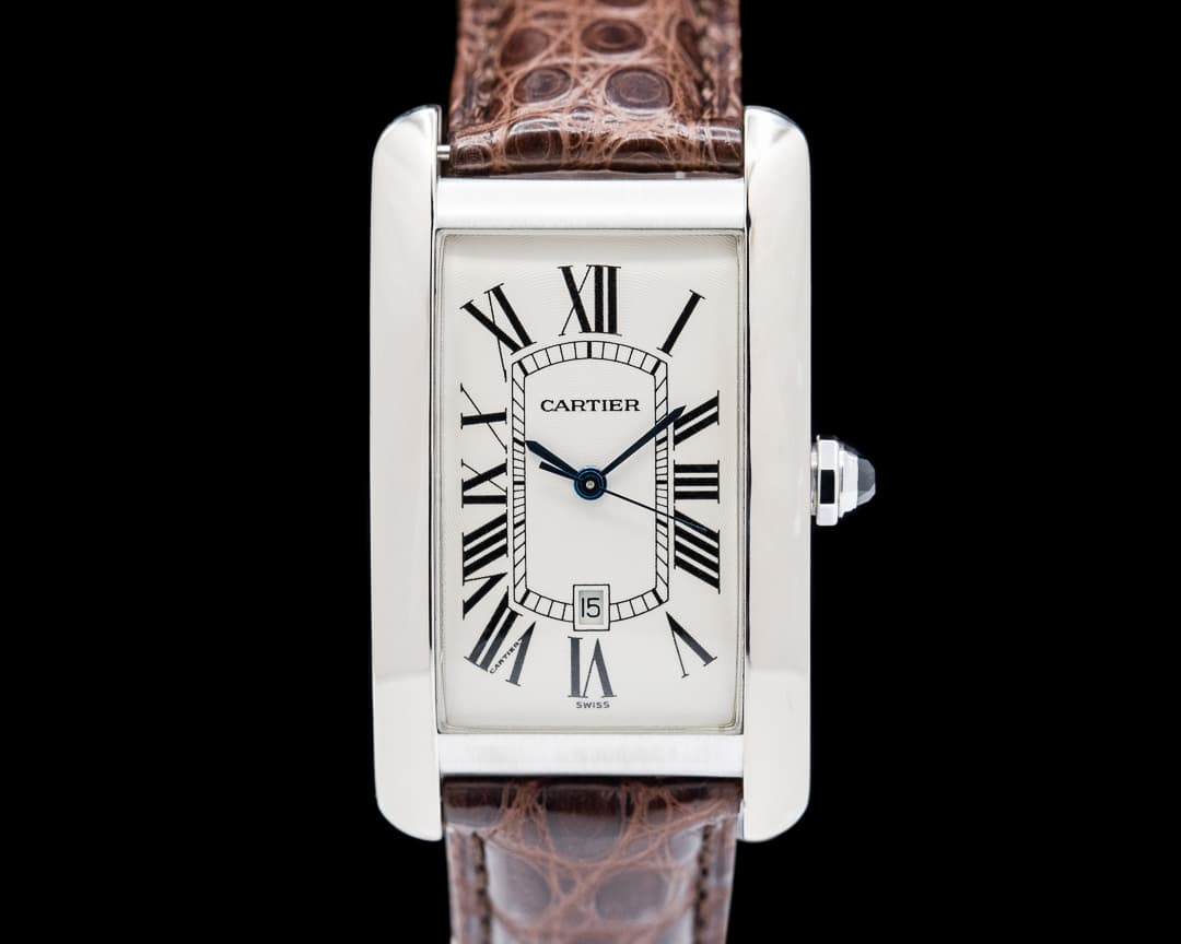 Cartier Tank Americaine 18K White Gold Large