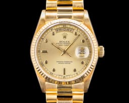 Day Date 18038 Champagne "Pinball" Dial 18k YG C. 1986