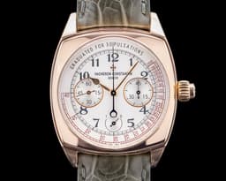 Harmony 5300S White Arabic Chronograph 18K Rose Gold