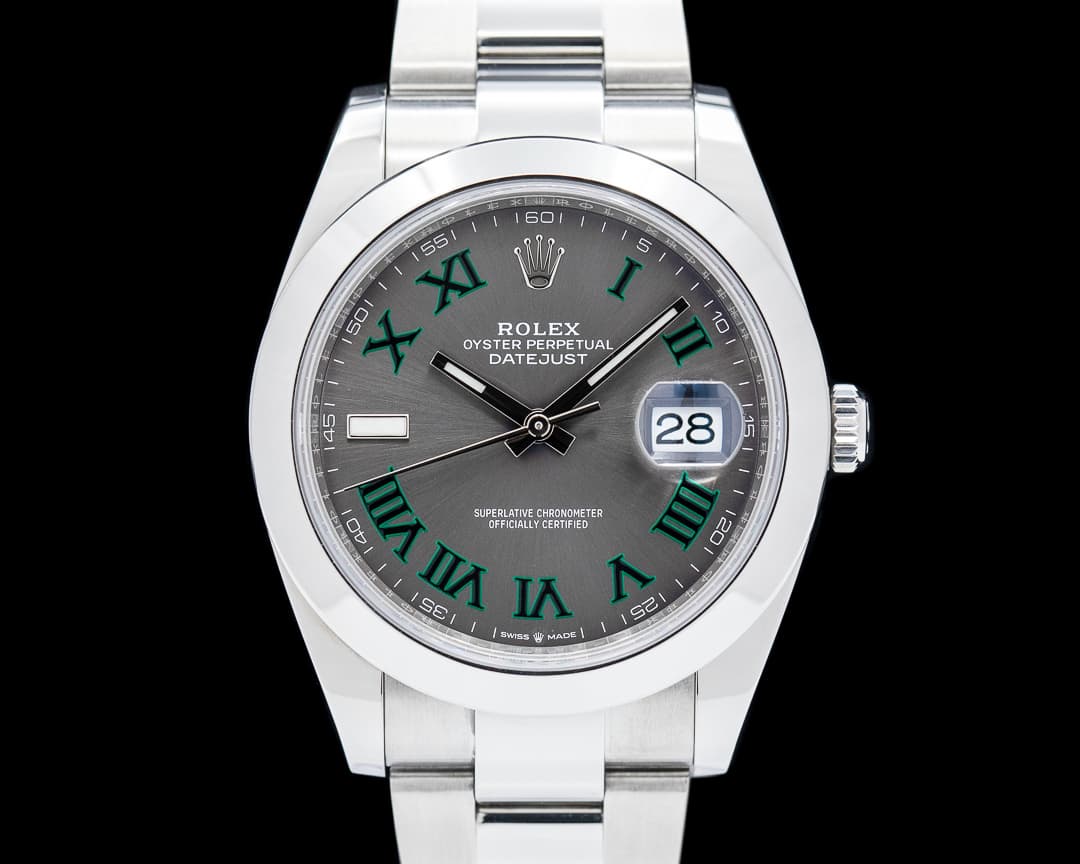 Rolex Datejust 41 "Wimbledon" Dial SS
