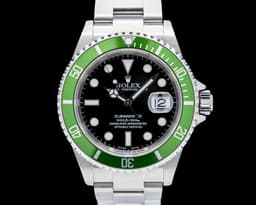 Submariner 50th Anniversary "Kermit Flat 4" SS Green Bezel Mark 1