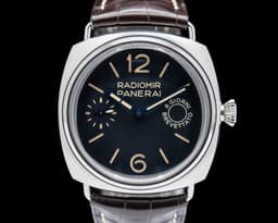 Radiomir 8 Days Manual Wind SS Black Dial
