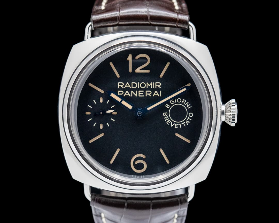 Panerai Radiomir 8 Days Manual Wind SS Black Dial