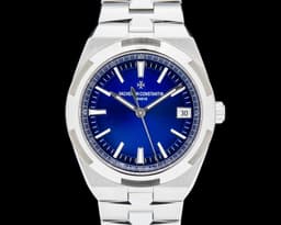 Overseas 4500V Automatic SS Blue Dial