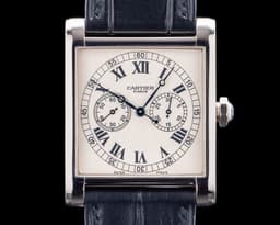 CPCP Tank Monopoussoir Chronograph 3078 18K White Gold LIMITED