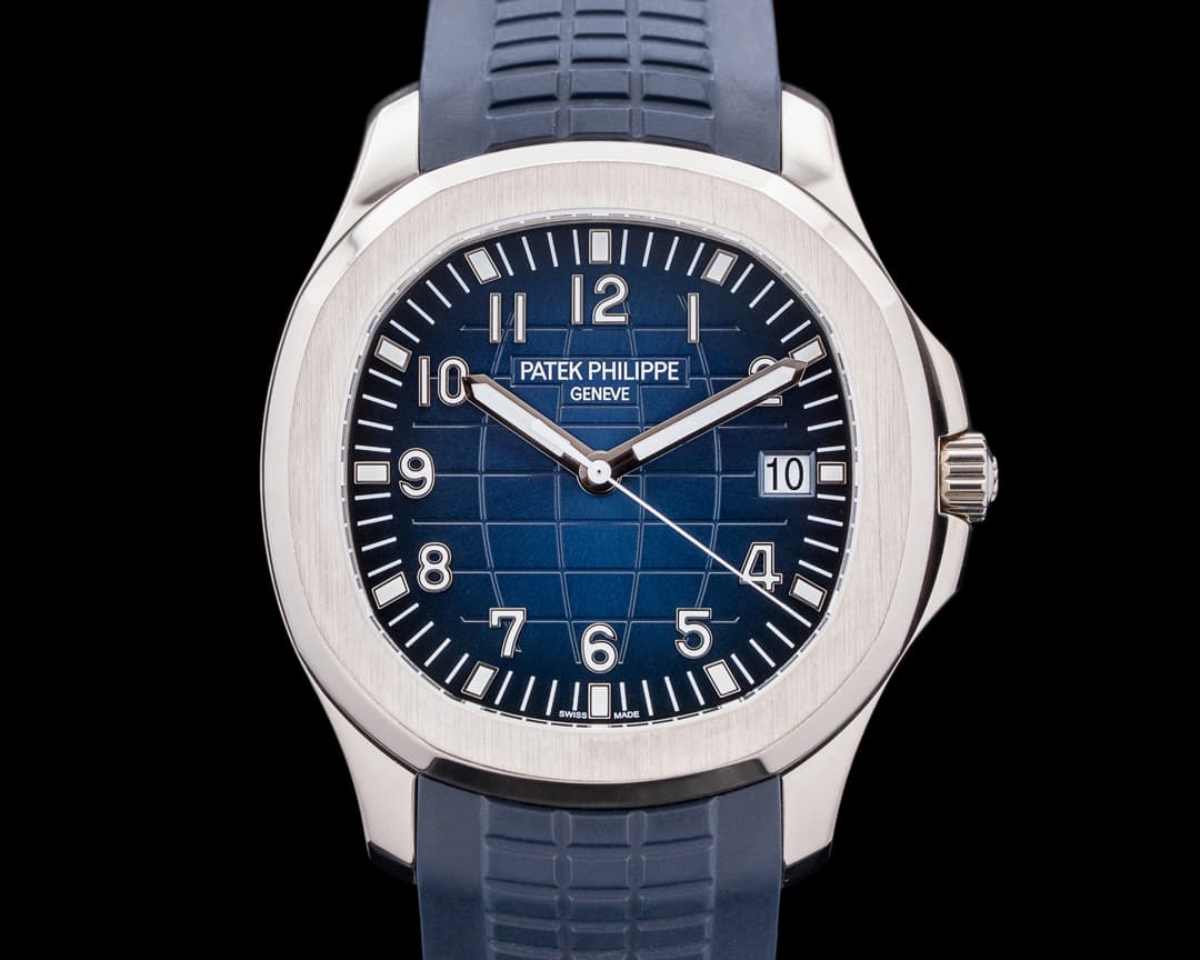 Patek Philippe Aquanaut 5168G 18K White Gold Blue Dial