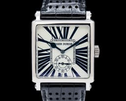 Golden Square Automatic 18K WG Silver Roman Dial
