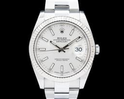Datejust 41 Fluted SS Silver Dial