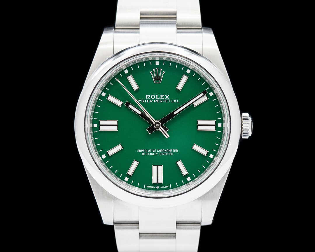 Rolex Oyster Perpetual 124300 SS Green Dial 2024