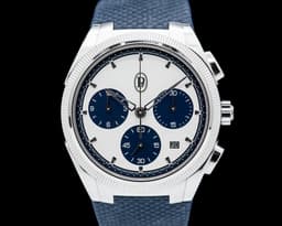 Tonda PF Sport Chronograph Steel Milano Blue SS Silver Dial 2024