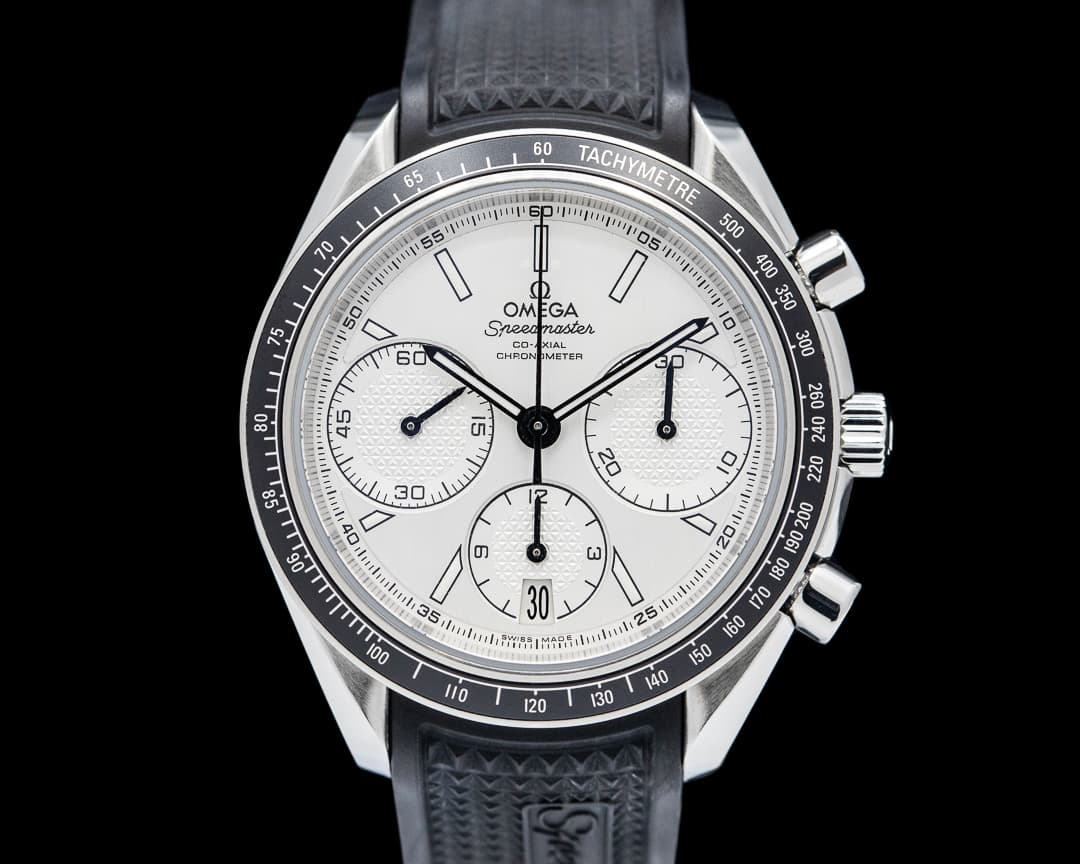 Omega Speedmaster Racing Co-Axial Chronograph SS Silver Dial