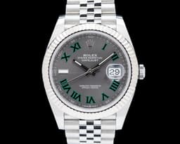 Datejust 41 Jubliee SS Gray Wimbledon Dial