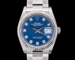 Datejust 41 SS Diamonds Blue Dial