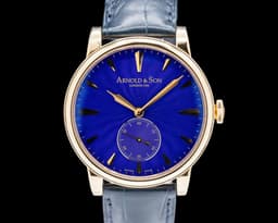 HMS1 18K Rose Gold Royal Blue Dial
