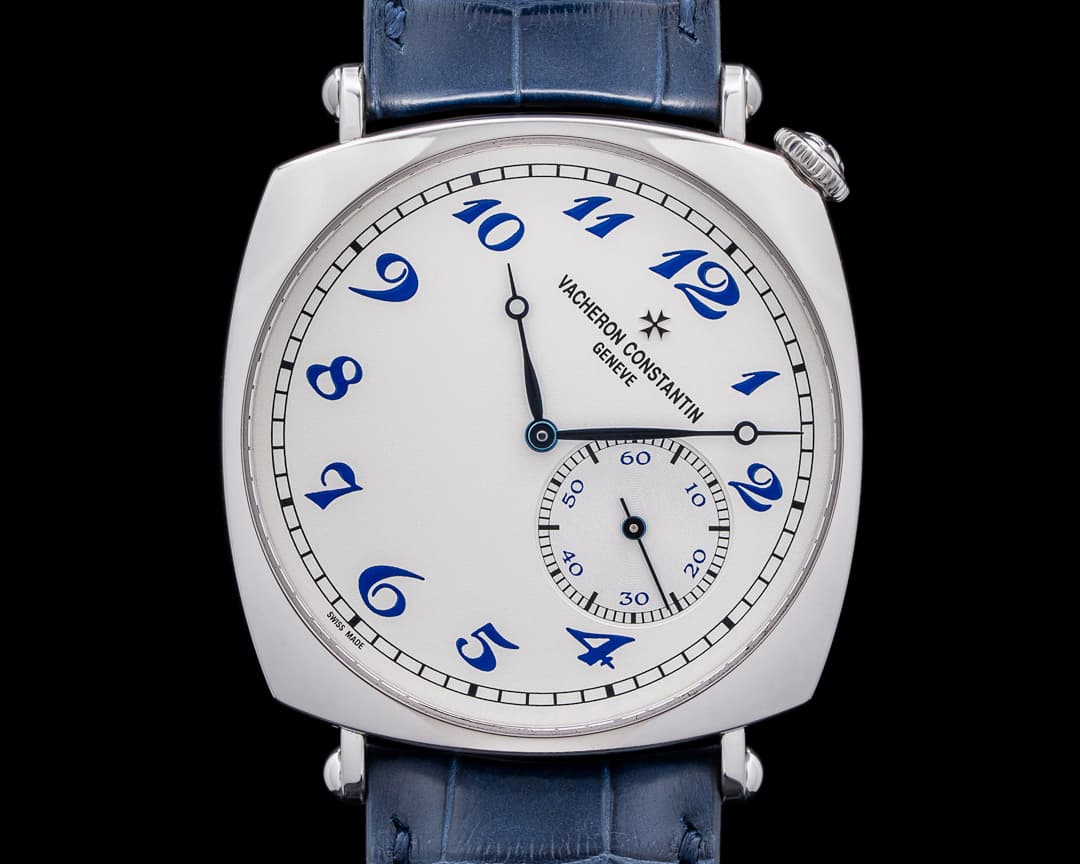 Vacheron Constantin Historiques American 1921 Platinum Silver Dial Blue Numerals RARE