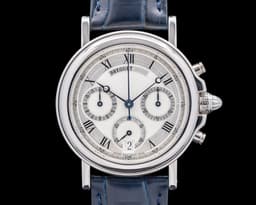Marine Chronograph Platinum Silver Dial