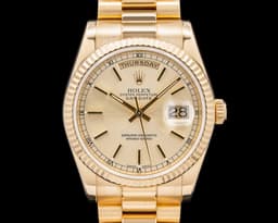 Oyster Perpetual 118238 Day Date President 18K Yellow Gold
