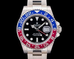 GMT Master II 116719 Ceramic "Pepsi" 18K White Gold Black Dial