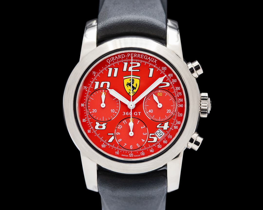 Girard Perregaux Ferrari 360 GT Chronograph 18K WG Red Dial LIMITED