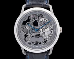 Slim d'Hermès Squelette Lune Titanium/Platinum Skeleton Dial
