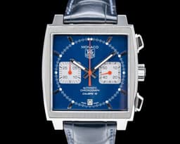 Monaco Chronograph Automatic SS Blue Stick Dial