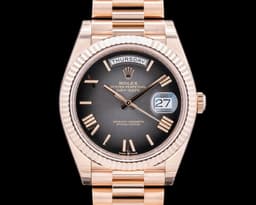 Day Date President 18K Everose Gold Gray Roman Dial UNWORN 2025