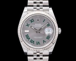 Datejust 41 Jubliee SS Gray Wimbledon Dial